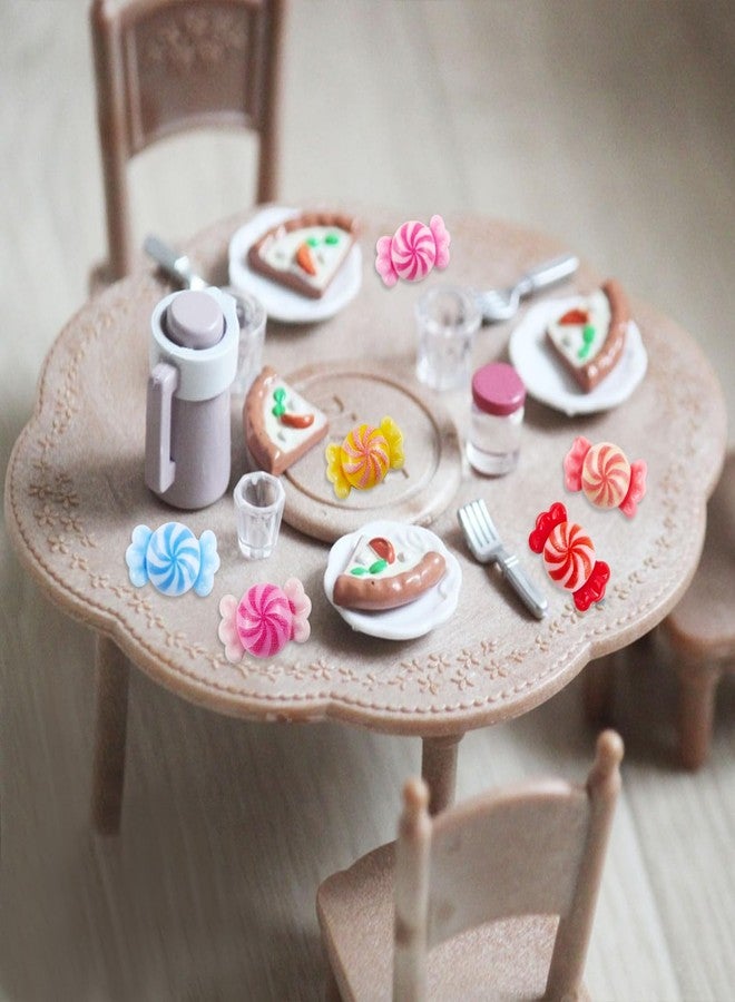 HOMICO 100 Pieces Tiny Candy for Dollhouse Miniatures Resin Food for Crafts Mini Candy for Dollhouse Mini Kitchen Micro Landscaping Decoration - Image 5